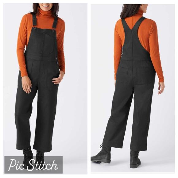 Duluth Trading Co. Pants - Duluth Trading Dyehard Wide Leg Crop Overalls Sz L